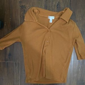 Medium sleeve button shirt